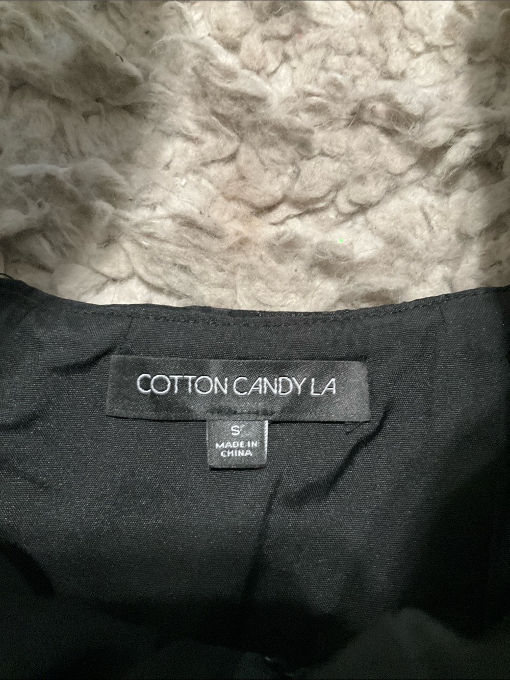 Cotton Candy LA Black Lace Corset Crop Top - Picture 2 of 3